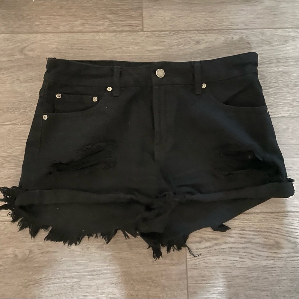 JBD Black Jean Shorts
